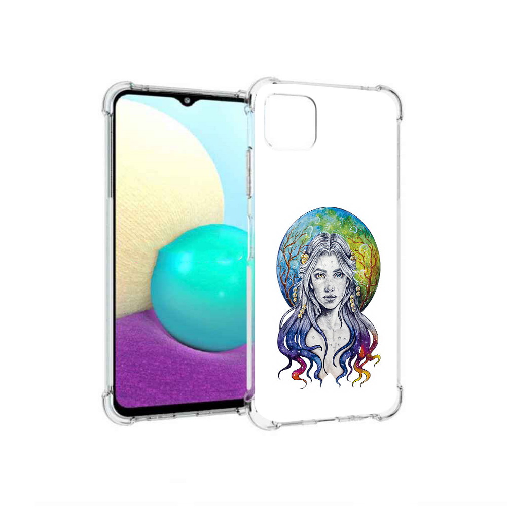 

Чехол MyPads Tocco для Samsung Galaxy A22 девушка с красивыми волосами, Прозрачный, Tocco