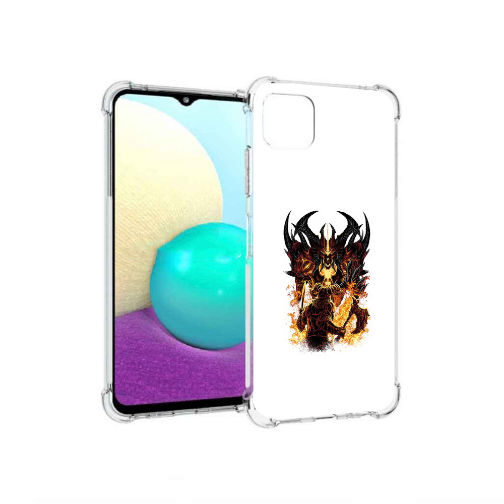 

Чехол MyPads Tocco для Samsung Galaxy A22 демон shadow fiend, Прозрачный, Tocco