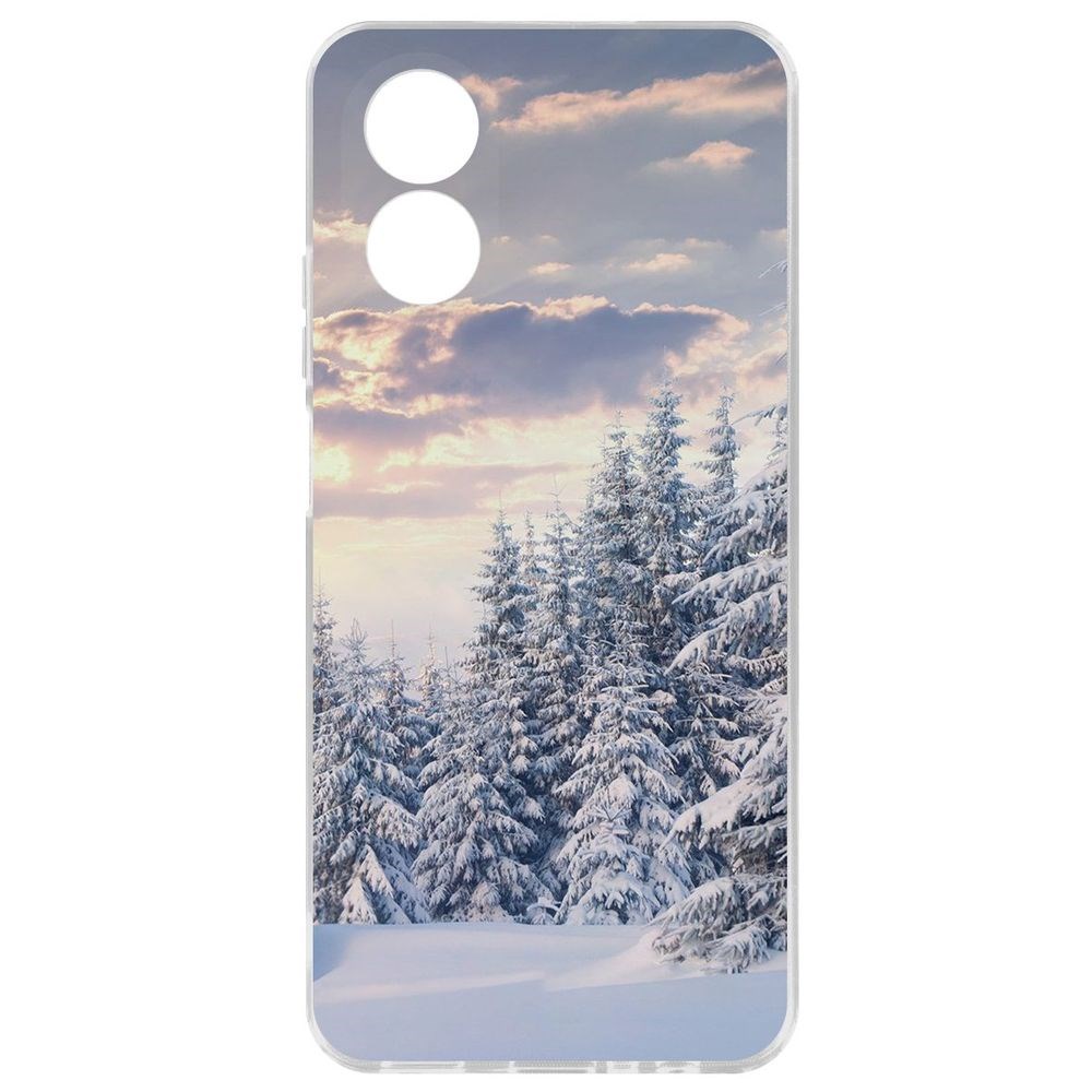 

Чехол-накладка Krutoff Clear Case Снежный пейзаж для Oppo A38 4G, Прозрачный