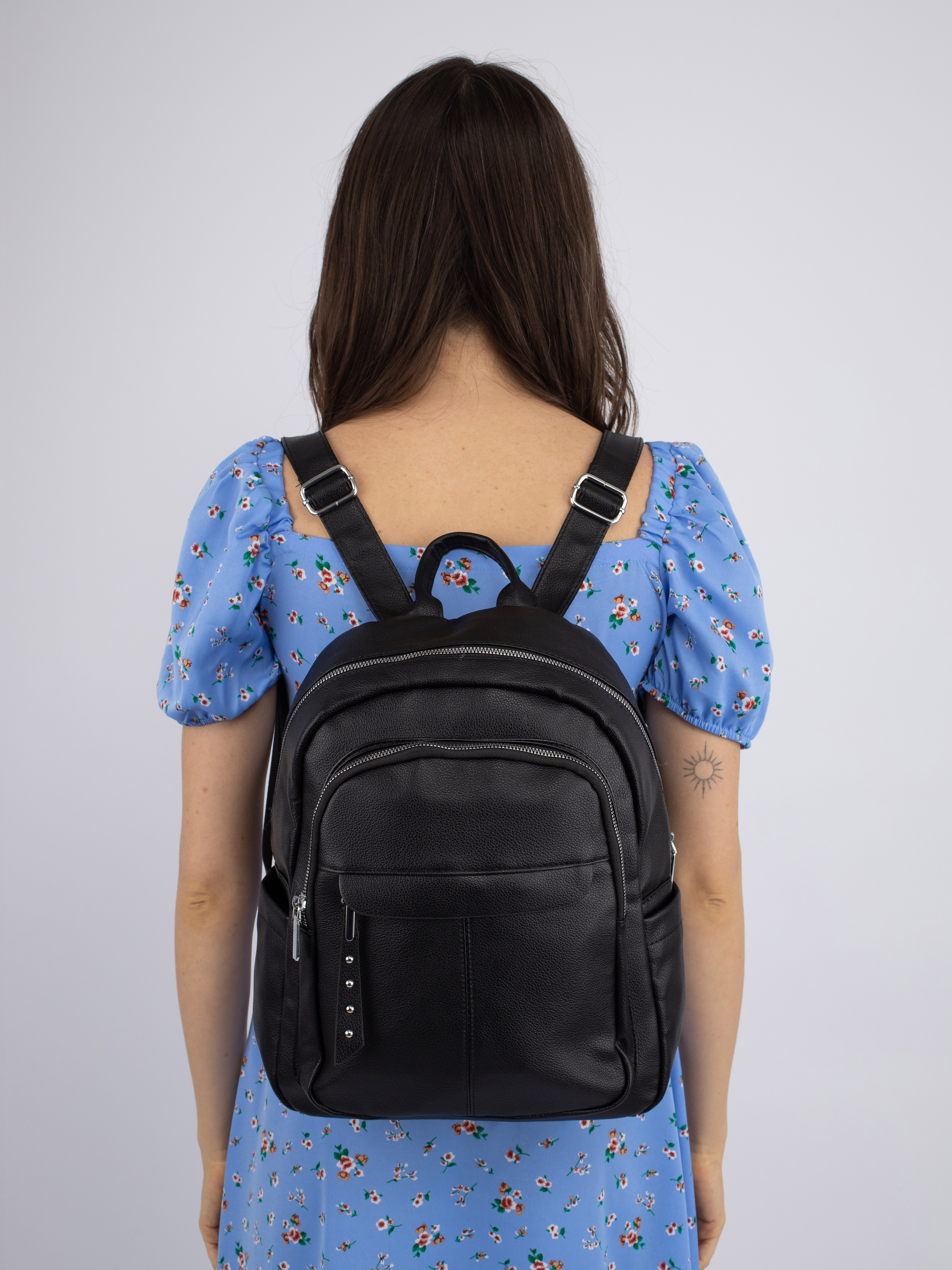 Рюкзак женский Shihang 8808 черный, 34х28х12 см