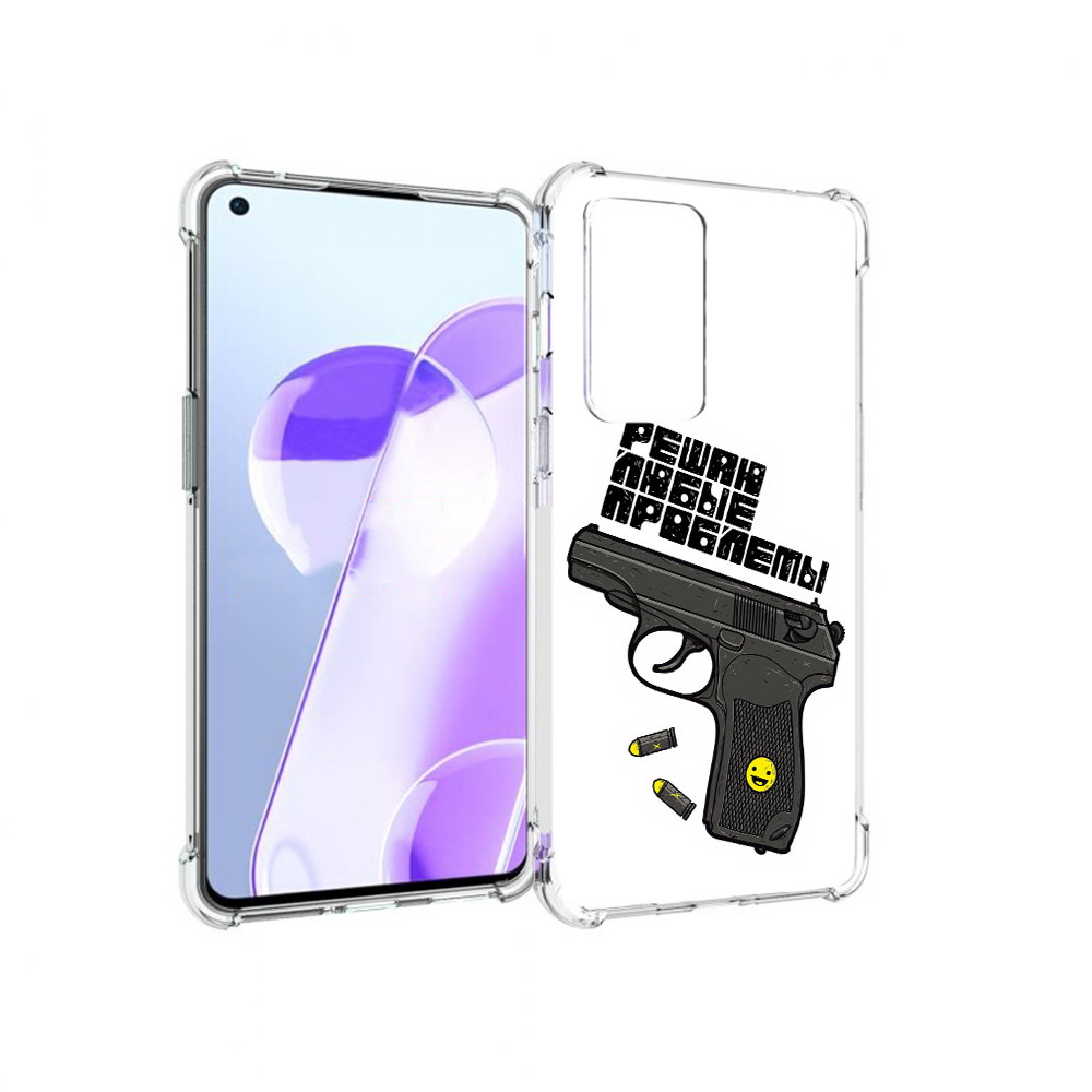

Чехол MyPads Tocco для OnePlus 9RT пистолет против проблем (PT172016.131.542), Прозрачный, Tocco