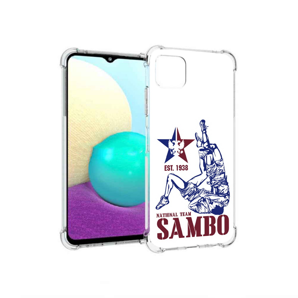 

Чехол MyPads Tocco для Samsung Galaxy A22 единоборства самбо, Прозрачный, Tocco