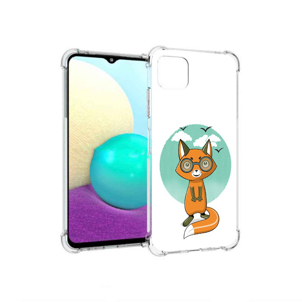 

Чехол MyPads Tocco для Samsung Galaxy A22 задумчивая лиса, Прозрачный, Tocco