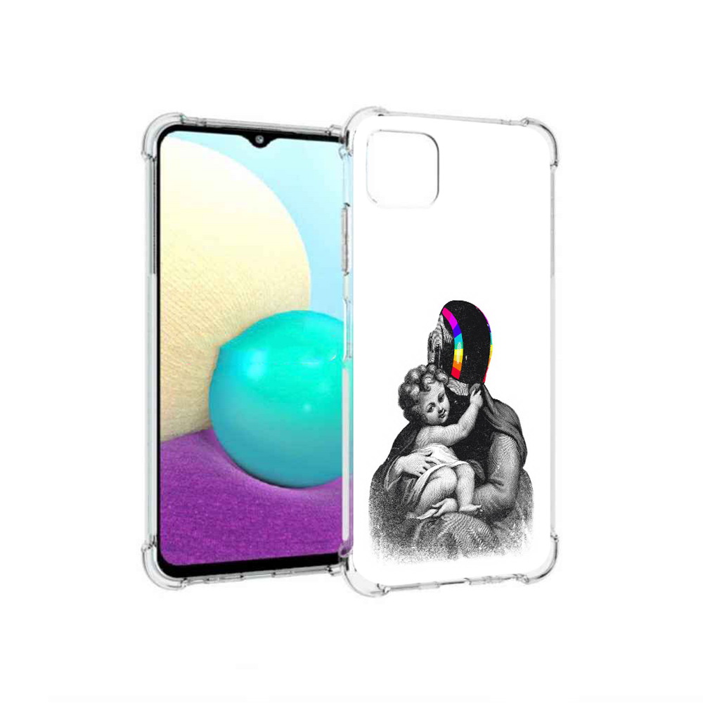 

Чехол MyPads Tocco для Samsung Galaxy A22 защитник в шлеме, Прозрачный, Tocco