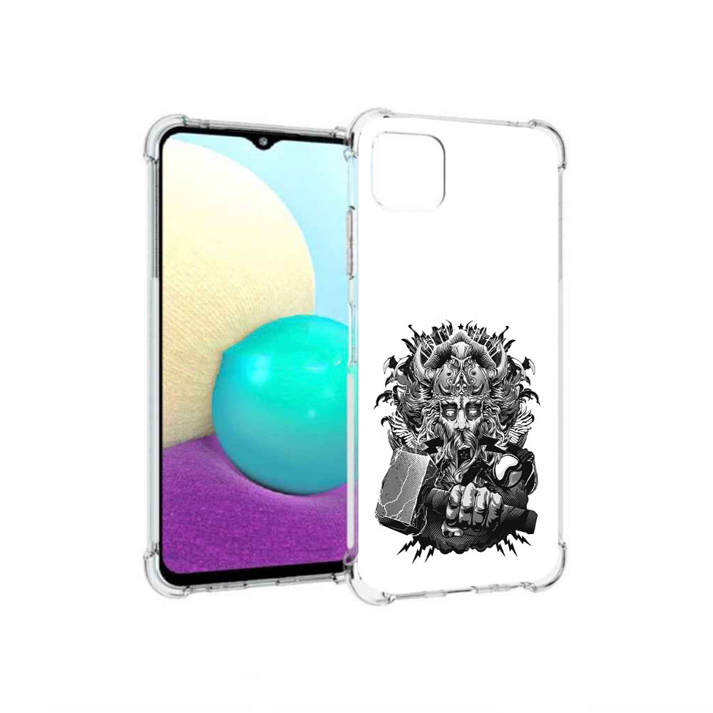 

Чехол MyPads Tocco для Samsung Galaxy A22 злой тор, Прозрачный, Tocco