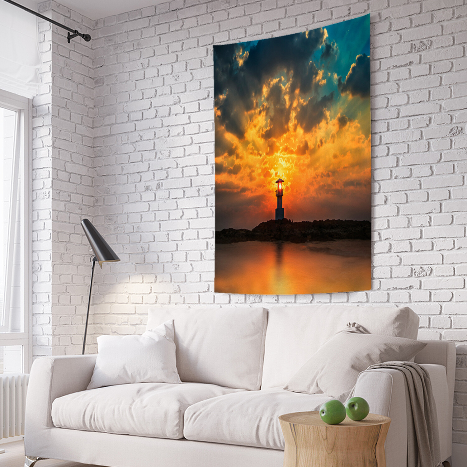 

Вертикальное фотопанно на стену JoyArty Маяк и закат 150x200 см, Маяк и закат
