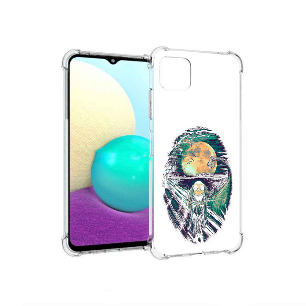 

Чехол MyPads Tocco для Samsung Galaxy A22 зубастое существо абстракция, Прозрачный, Tocco