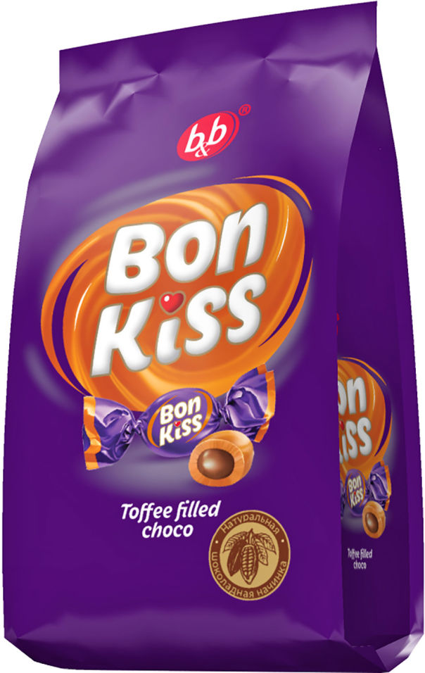 

Конфеты Bon Kiss Ирис с шоколадной начинкой 180г