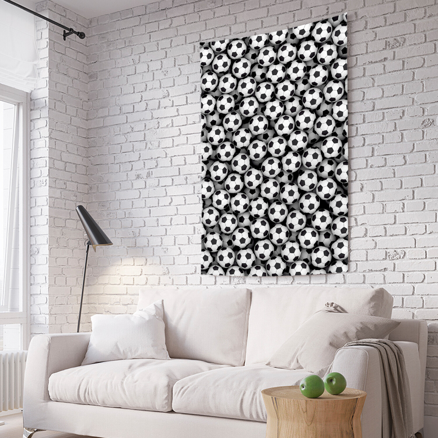 

Вертикальное фотопанно на стену JoyArty Футбольный дождь 150x200 см, Футбольный дождь