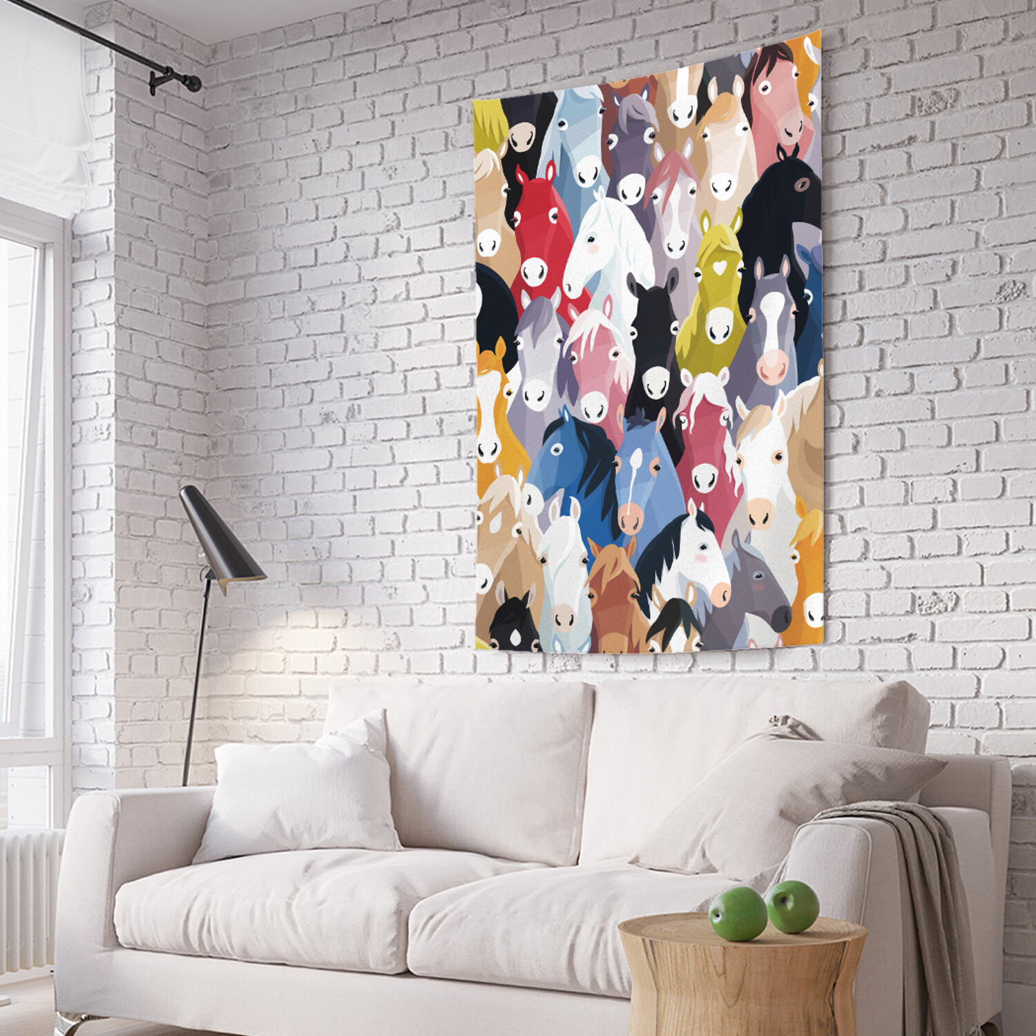 

Вертикальное фотопанно на стену JoyArty Конная радуга 150x200 см, Конная радуга
