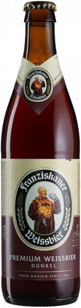 

Пиво Anheuser-Busch InBev Franziskaner Hefe-Weisse Dunkel 5,1% 0,5 л, Темное