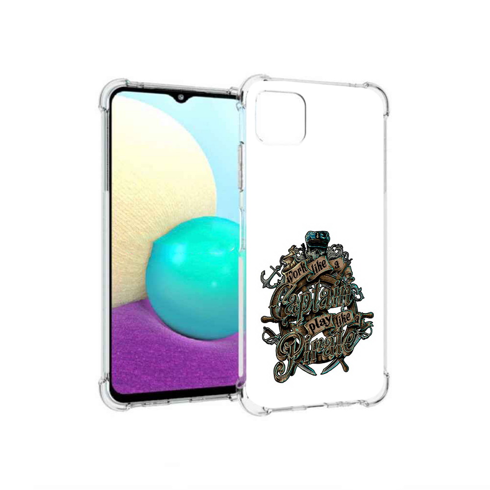 

Чехол MyPads Tocco для Samsung Galaxy A22 капитан пиратов, Прозрачный, Tocco