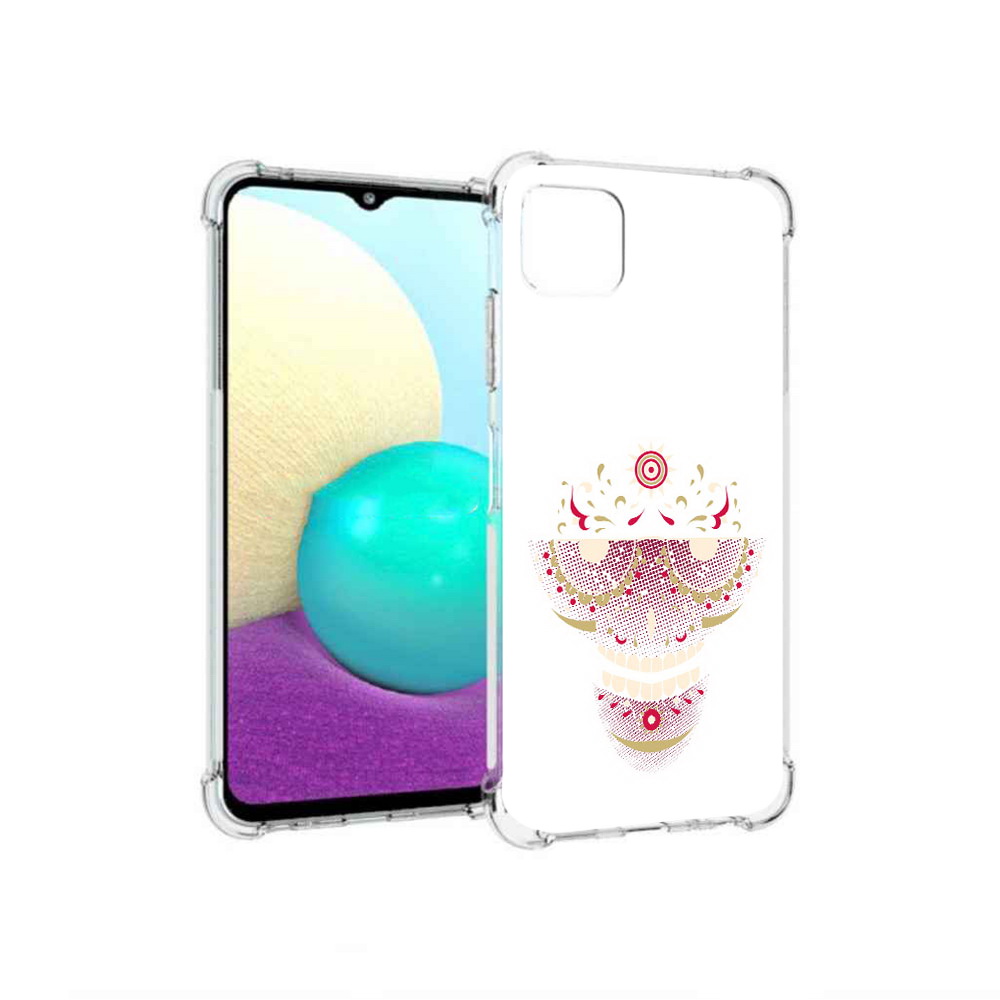 Чехол MyPads Tocco для Samsung Galaxy A22 карнавальный скелет абстракция