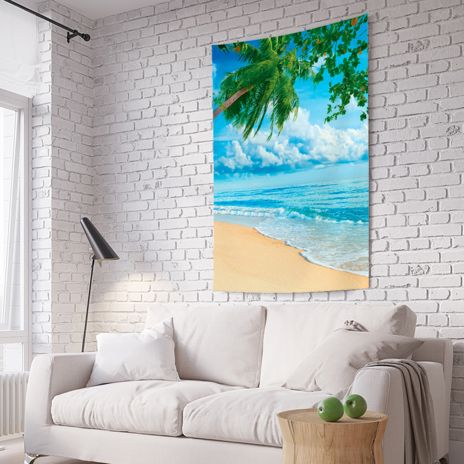 

Вертикальное фотопанно на стену JoyArty Теплый пляж 150x200 см, Теплый пляж
