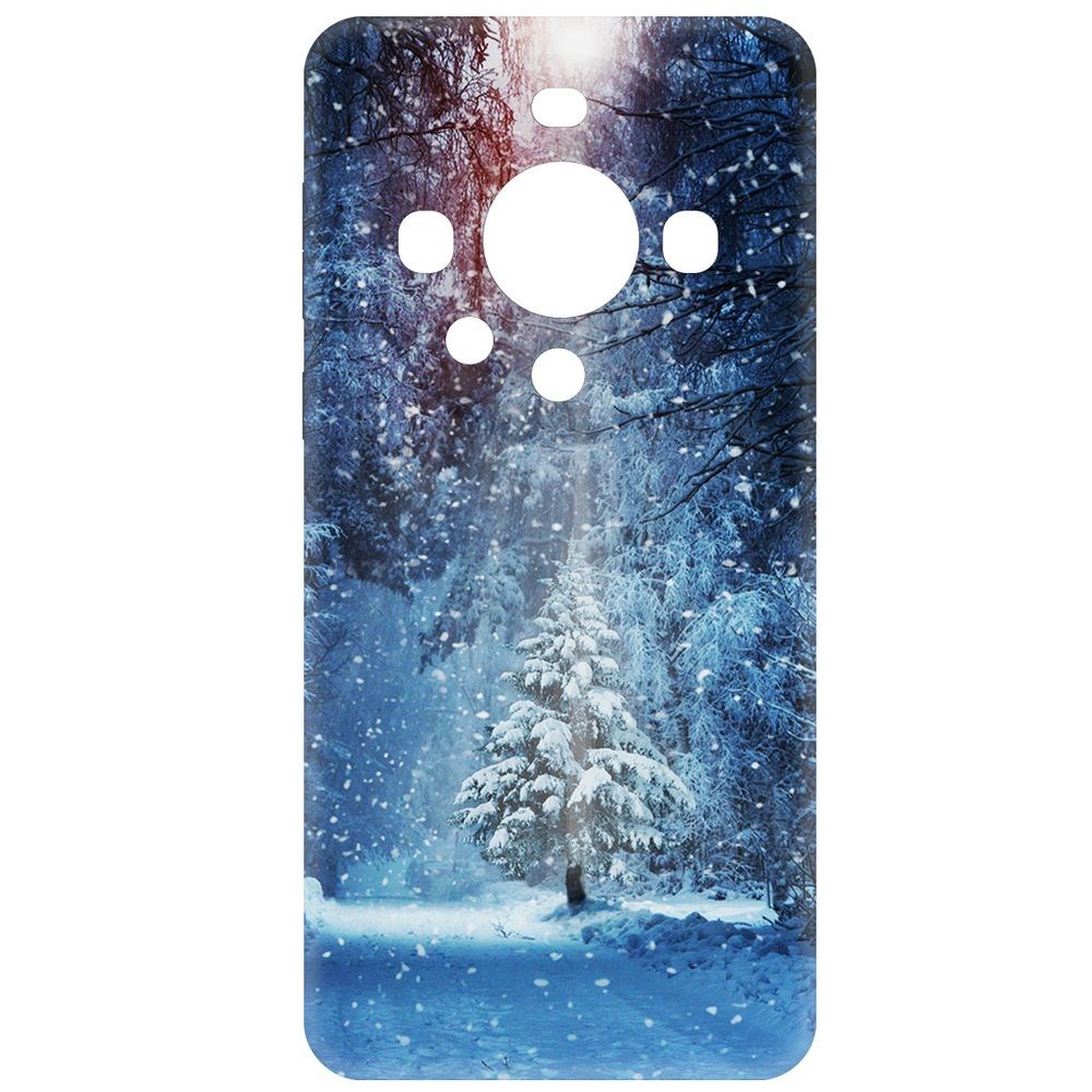 

Чехол-накладка Krutoff Soft Case Лесная ель для Huawei Mate 60 Pro черный