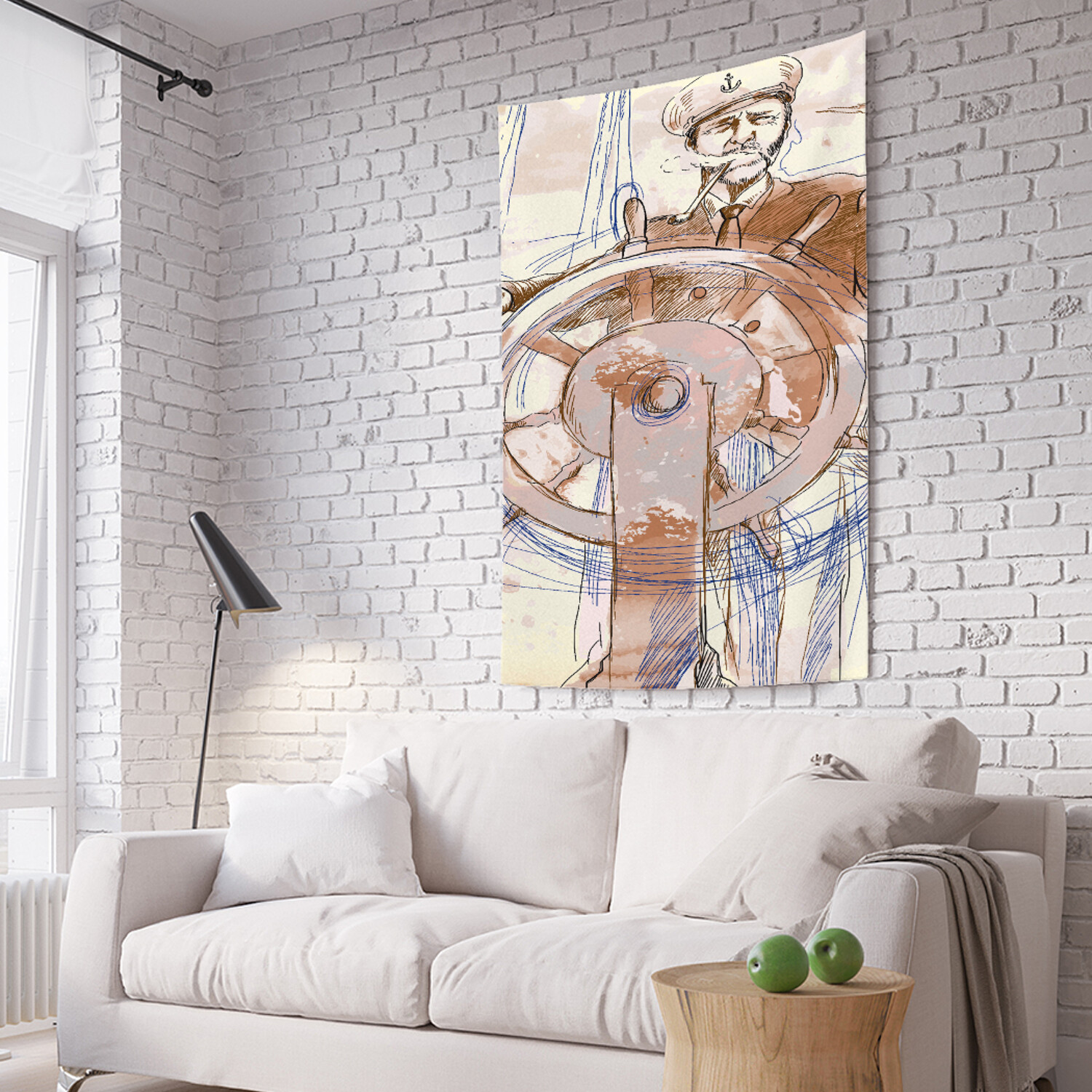 

Вертикальное фотопанно на стену JoyArty Храбрый капитан 150x200 см, Храбрый капитан