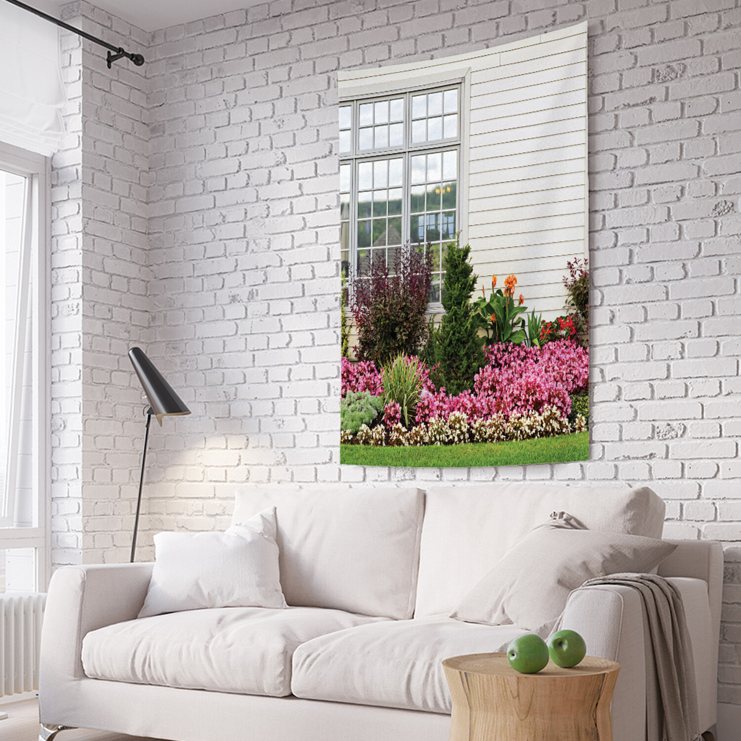 

Вертикальное фотопанно на стену JoyArty Фасад в цветах 150x200 см, Фасад в цветах