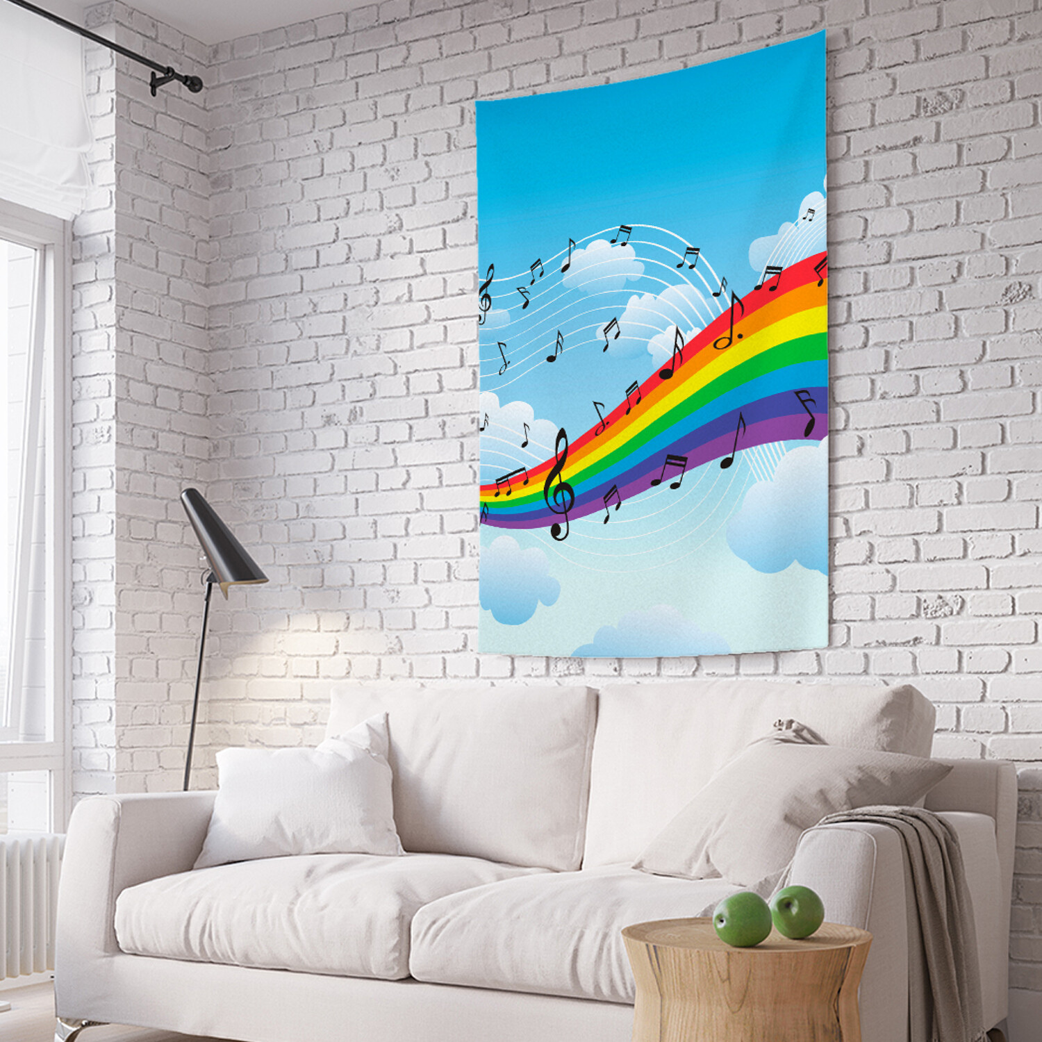 

Вертикальное фотопанно на стену JoyArty Музыкальная радуга 150x200 см, Музыкальная радуга