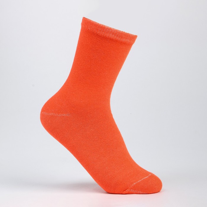Носки детские цвет оранжевый, размер 18-20