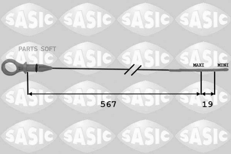 

SAS1940018_щуп уровня масла \ Citroen C4/C5/Jumpy, Peugeot 3008/308/508 06