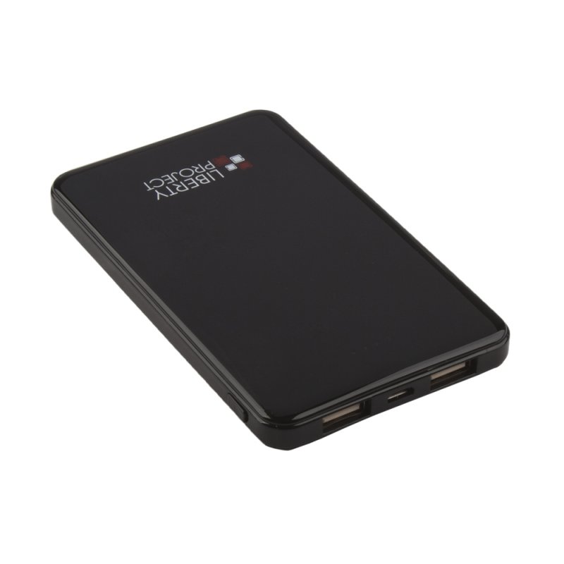 

Внешний АКБ LP 5000 мАч Li-Pol USB выход 2,1А Metal Series (черный) Э