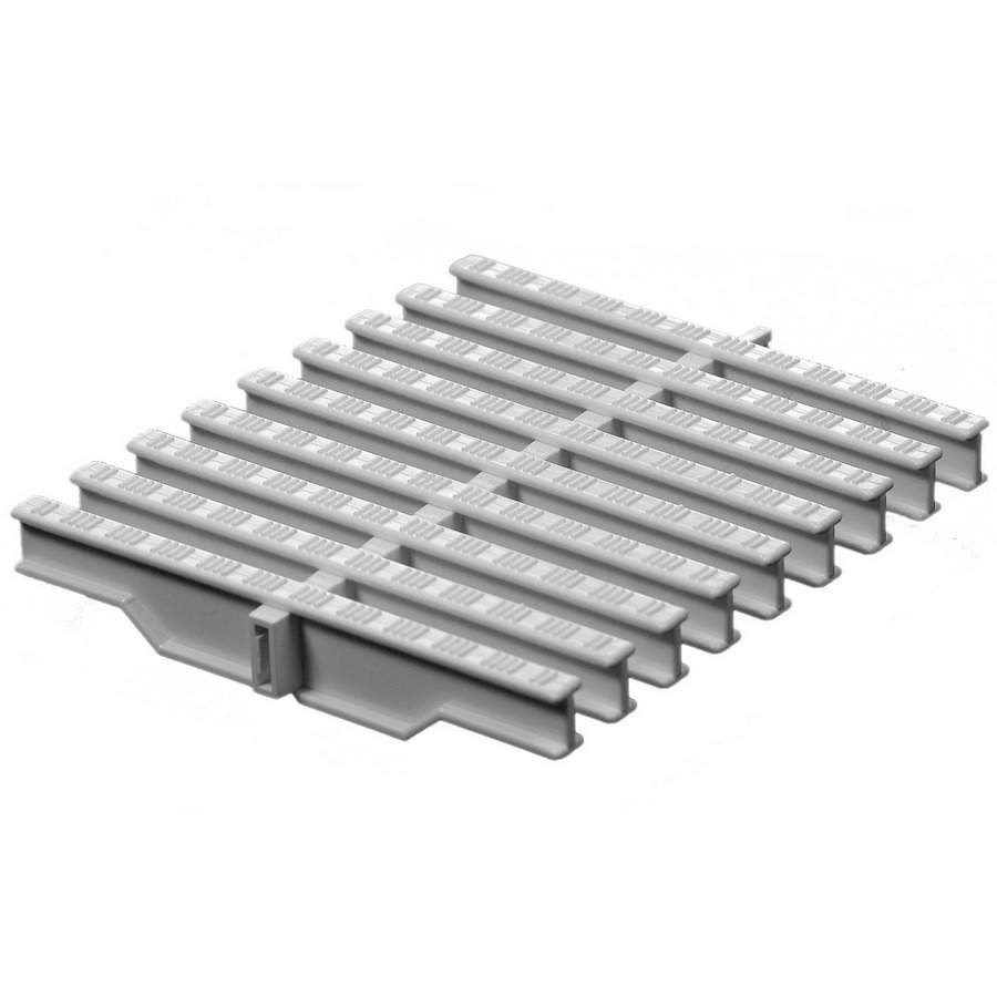 Переливная решётка для бассейна AquaVill OverGrate 22x195мм цвет белый блок 5 п.м.