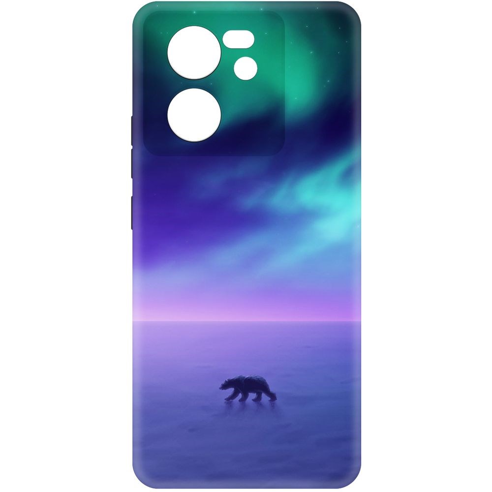 

Чехол-накладка Krutoff Soft Case Северное Сияние для Xiaomi 13T Pro черный