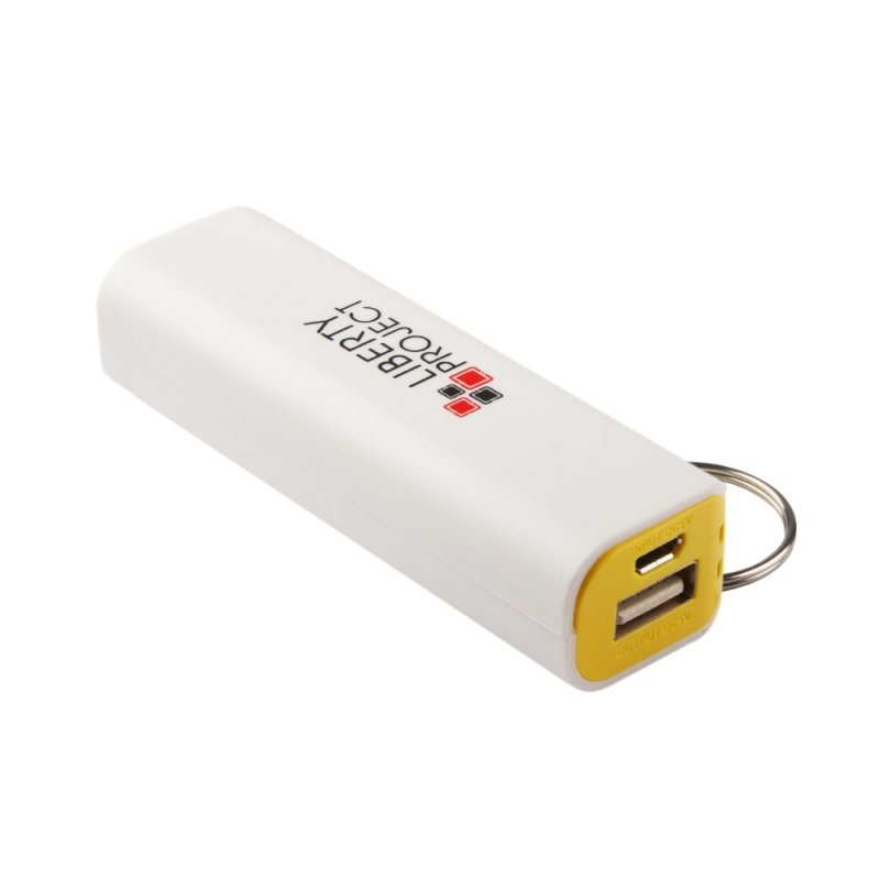 

Внешний АКБ "LP" 2600 мАч Li-ion USB выход 1А (белый с желтым)