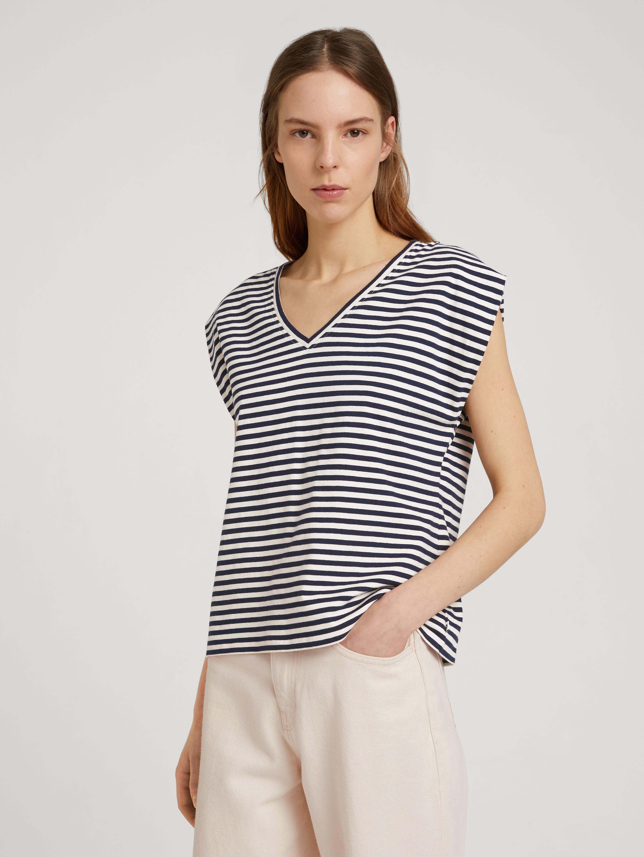 

Футболка женская Tom Tailor Denim 1030170 белая S, 1030170