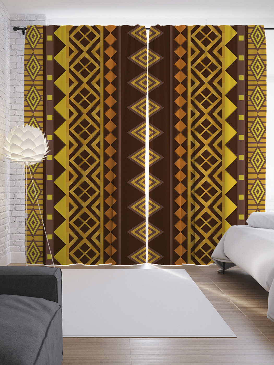 

Шторы JoyArty с фотопечатью "Счастливые полосы" из сатена, 290х265 см, Счастливые полосы