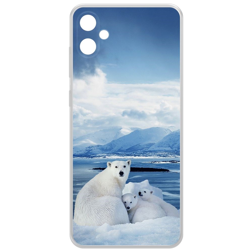 

Чехол-накладка Krutoff Clear Case Полярные медведи для Samsung Galaxy A05, Прозрачный