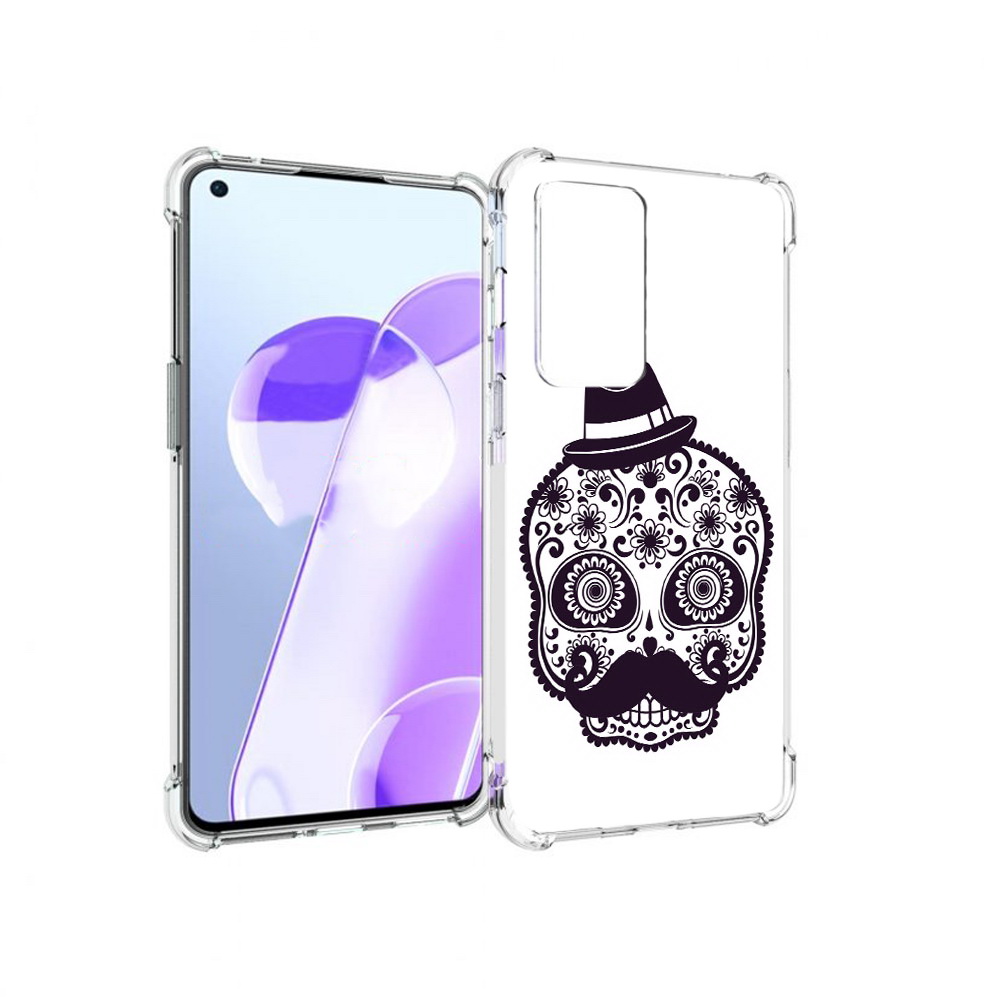 

Чехол MyPads Tocco для OnePlus 9RT разрисованный скелет (PT172016.131.575), Прозрачный, Tocco