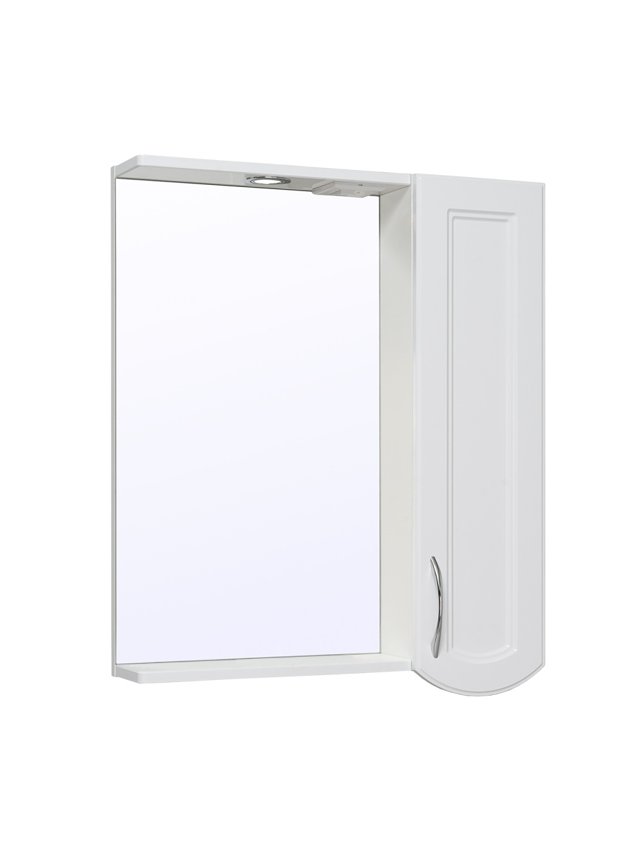 Зеркальный шкаф Руно Runo Неаполь 65, правый кпб неаполь коричневый р cем с простыней на резинке 180х200