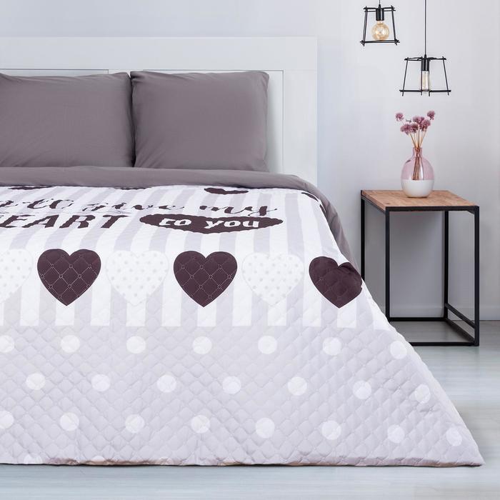 

Покрывало "Этель" 2 сп My heart, 180х220 ±5 см, микрофибра, Этель "Big love"