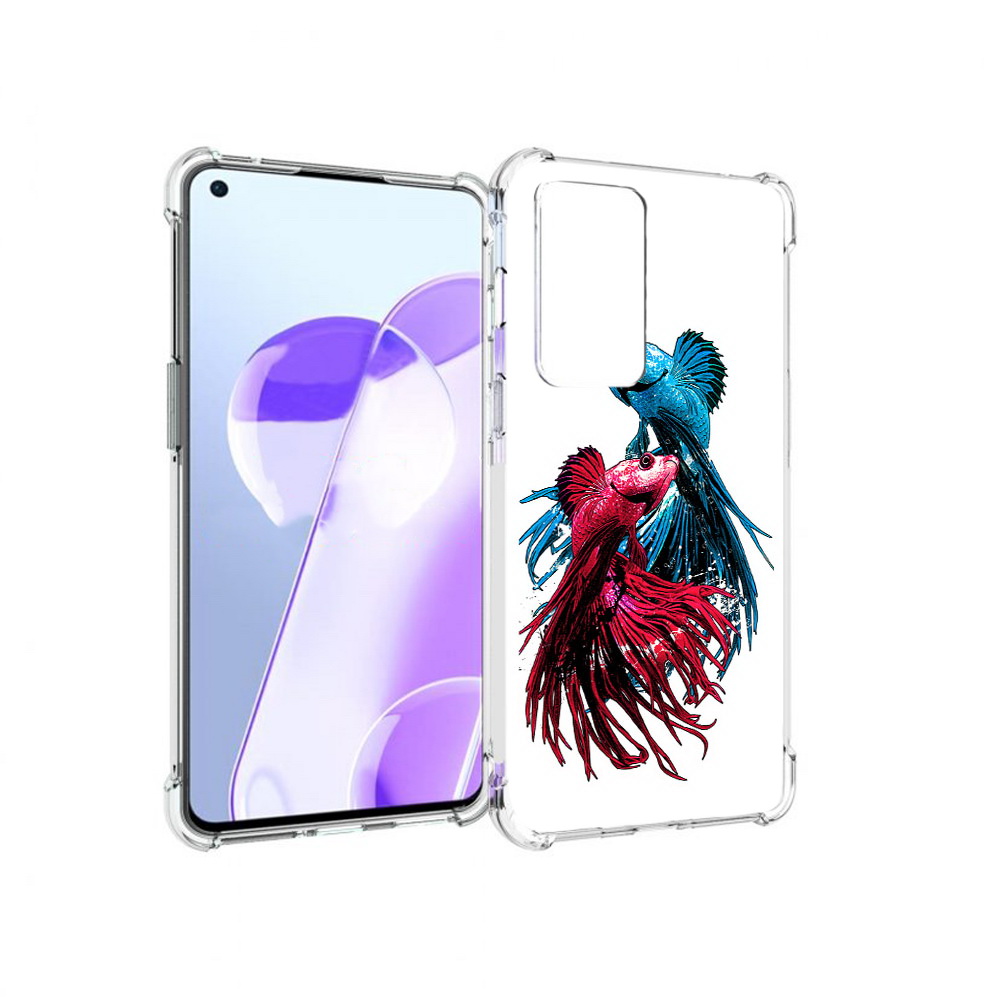 

Чехол MyPads Tocco для OnePlus 9RT рыбы петушки (PT172016.131.592), Прозрачный, Tocco