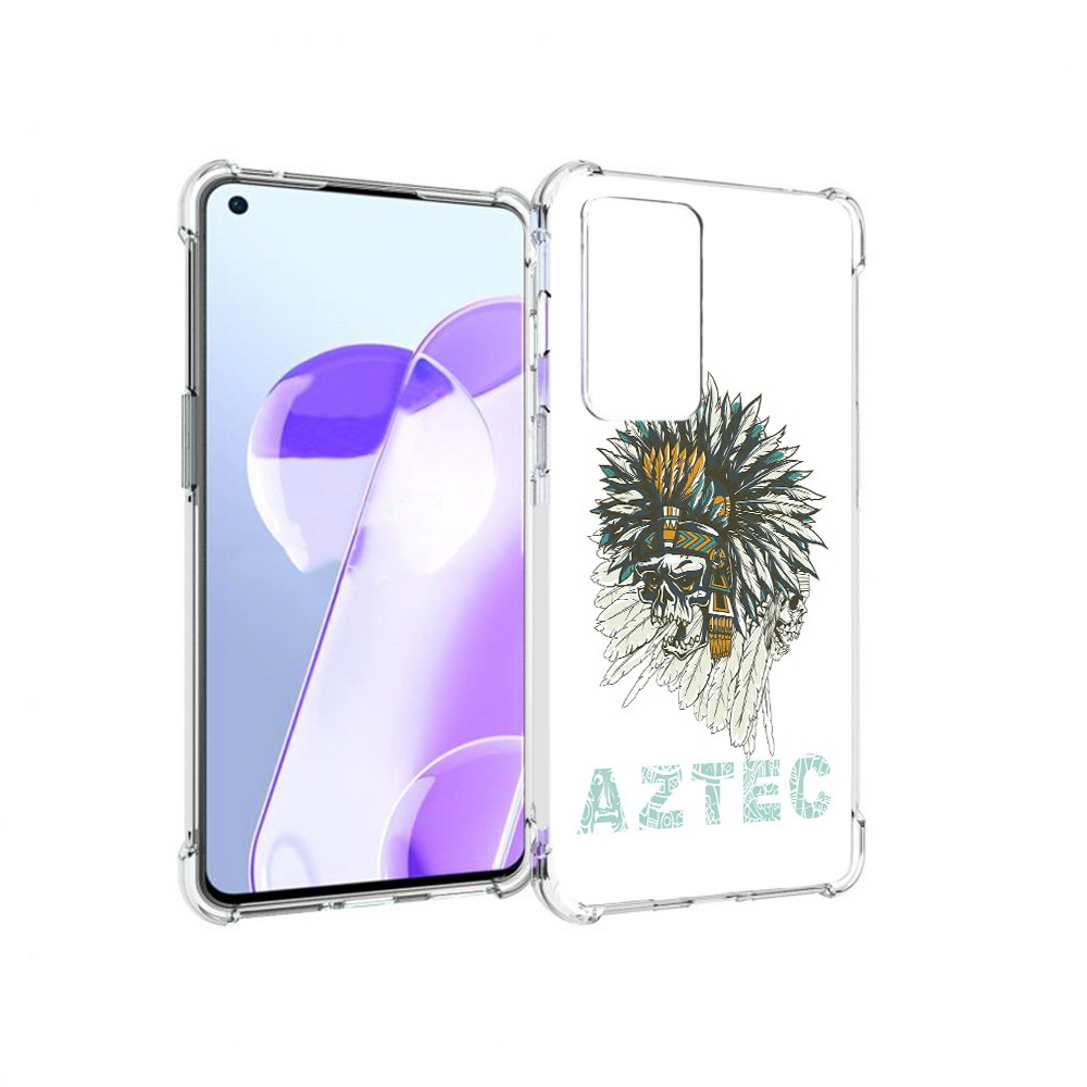 

Чехол MyPads Tocco для OnePlus 9RT скелет индеец (PT172016.131.602), Прозрачный, Tocco