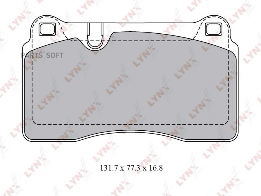 

Тормозные колодки LYNXauto передние дисковые BD8028