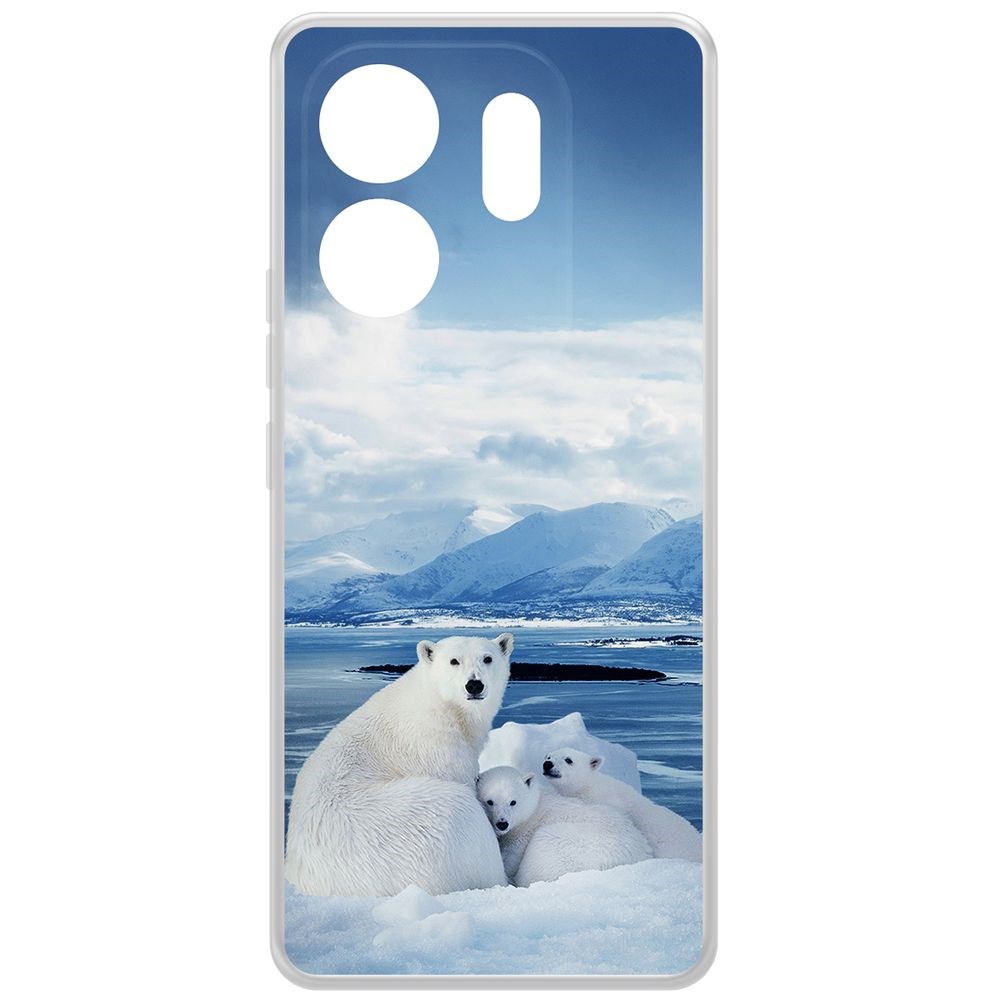 Чехол-накладка Krutoff Clear Case Полярные медведи для INFINIX Zero 30 4G