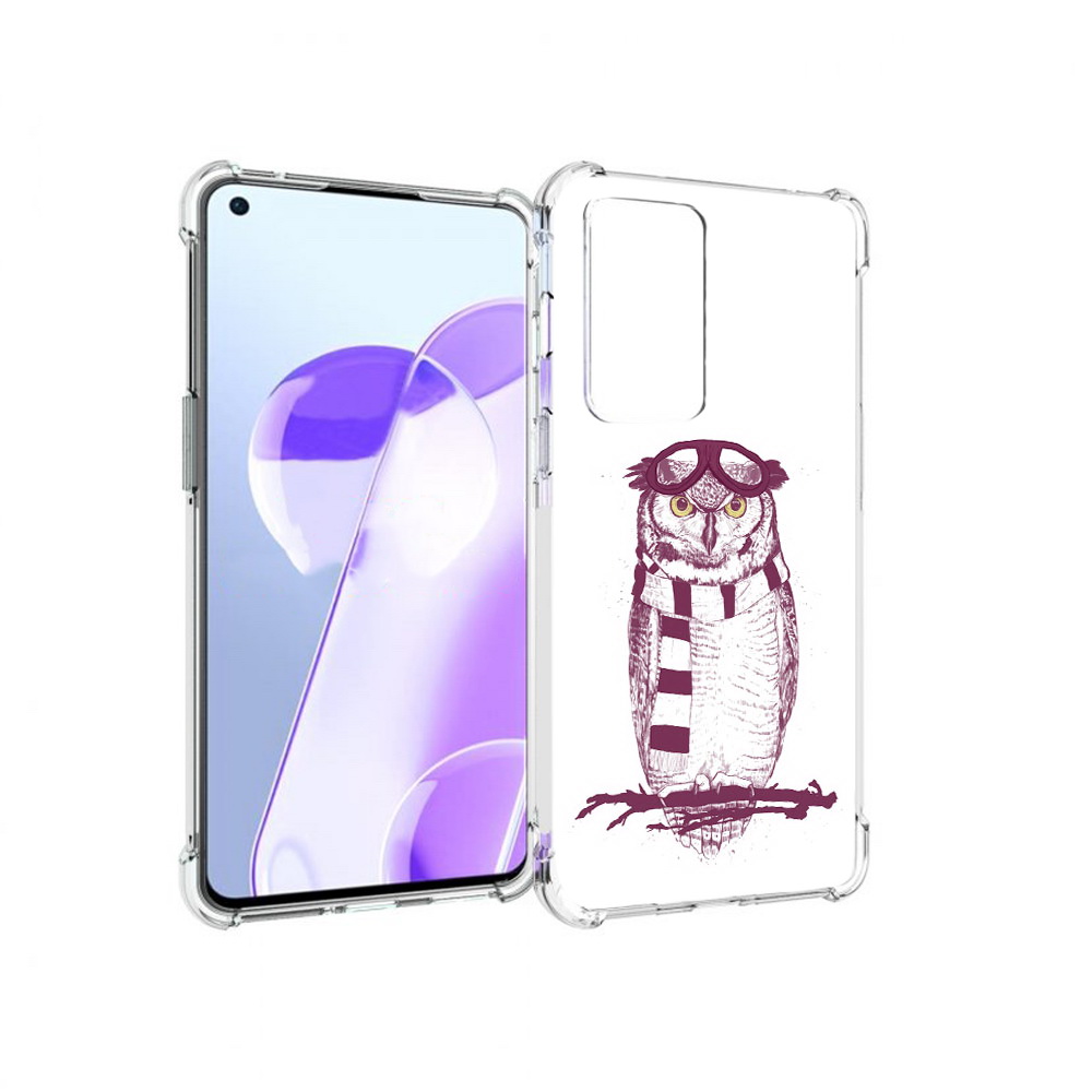 

Чехол MyPads Tocco для OnePlus 9RT сова-летчик (PT172016.131.612), Прозрачный, Tocco