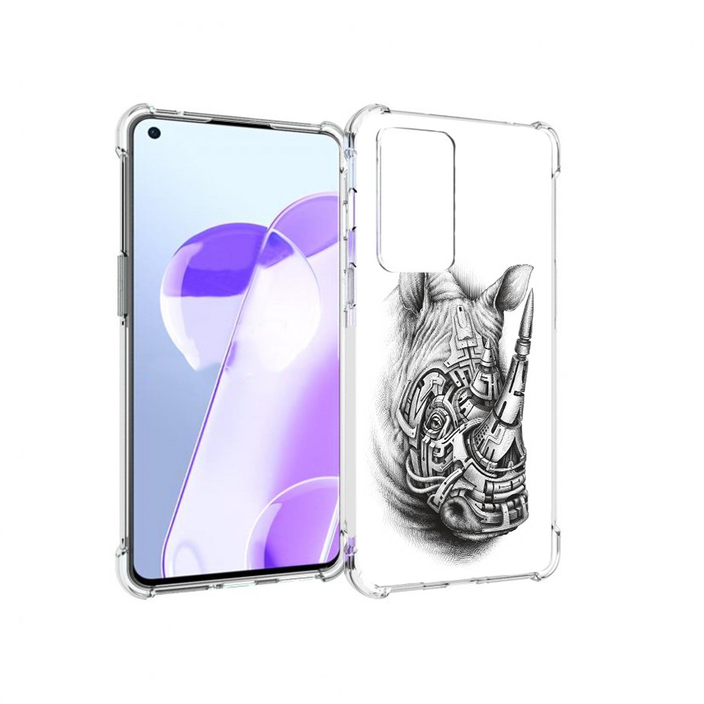 

Чехол MyPads Tocco для OnePlus 9RT стальной носорог (PT172016.131.620), Прозрачный, Tocco