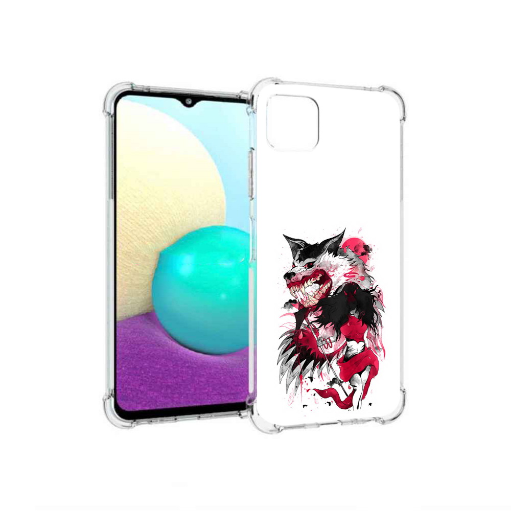 

Чехол MyPads Tocco для Samsung Galaxy A22 красная шапочка, Прозрачный, Tocco