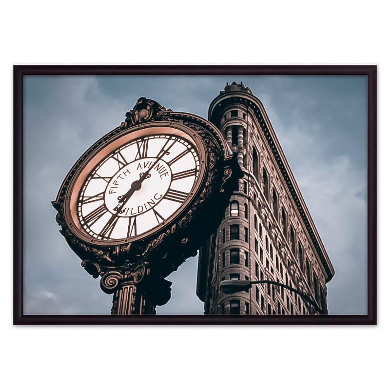 

Постер в рамке Часы Fifth Avenue 40х60 см, Дом Корлеоне
