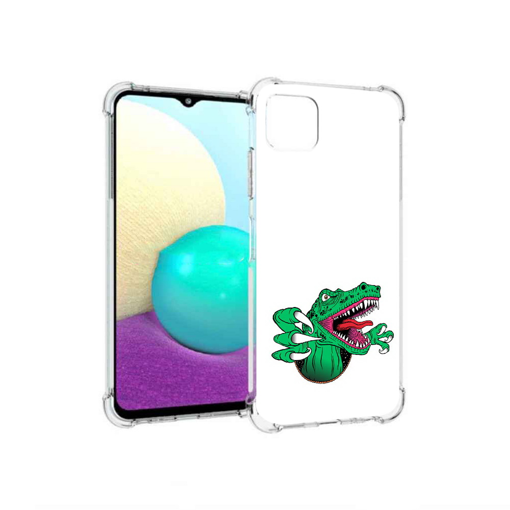 

Чехол MyPads Tocco для Samsung Galaxy A22 крокодил, Прозрачный, Tocco