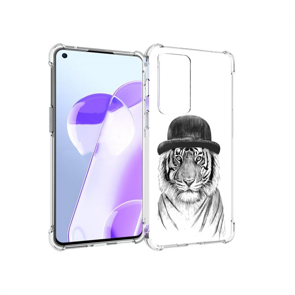 

Чехол MyPads Tocco для OnePlus 9RT тигр британец (PT172016.131.641), Прозрачный, Tocco