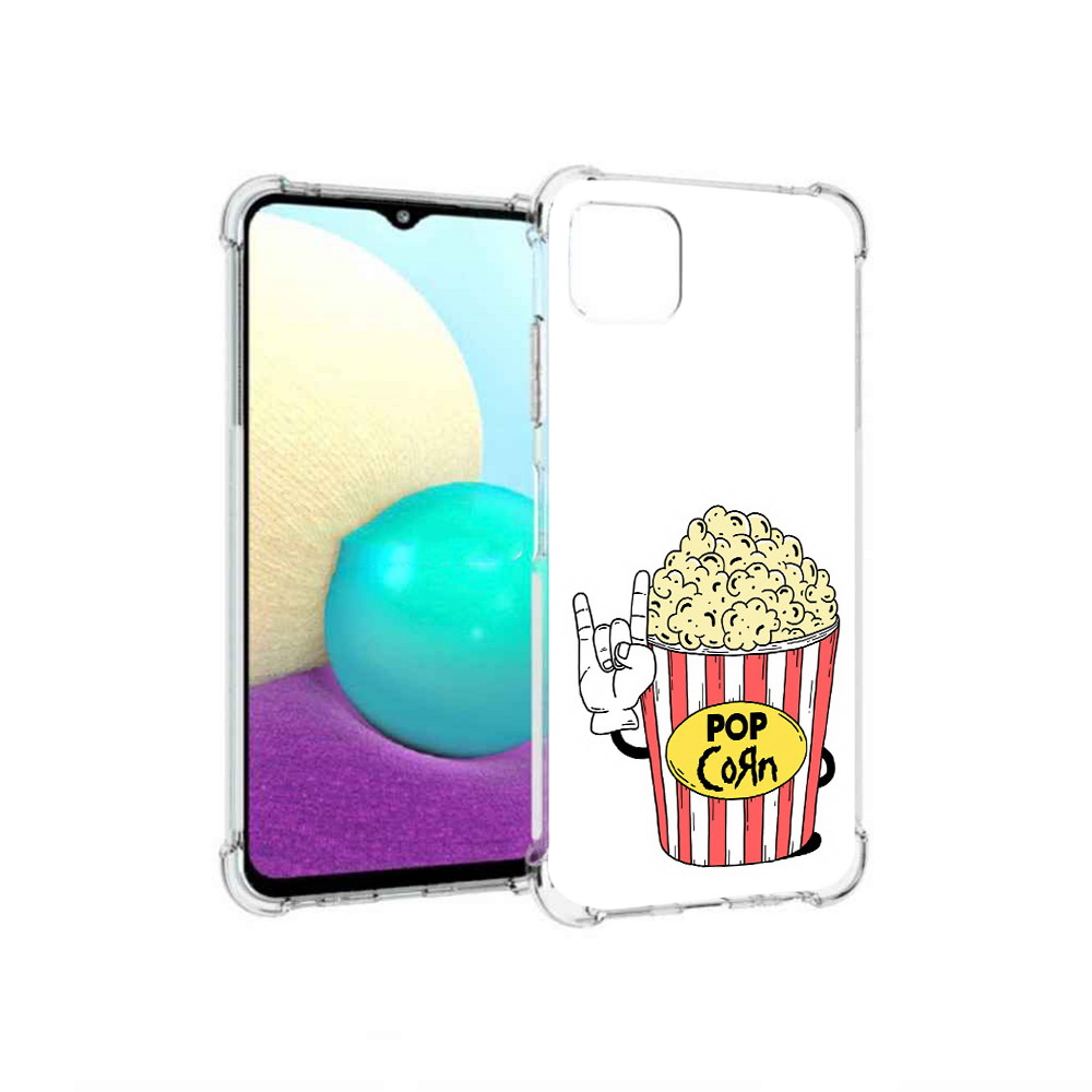 

Чехол MyPads Tocco для Samsung Galaxy A22 крутой попкорн, Прозрачный, Tocco