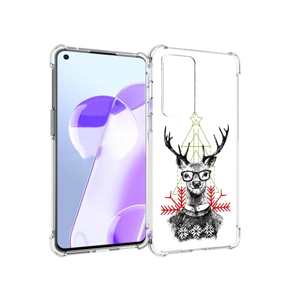

Чехол MyPads Tocco для OnePlus 9RT умный олень (PT172016.131.652), Прозрачный, Tocco