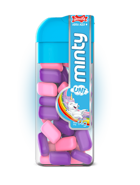 

Прессованные конфеты Docile Minty Uni виноград и тутти-фрутти 14 гр Упаковка 12 шт