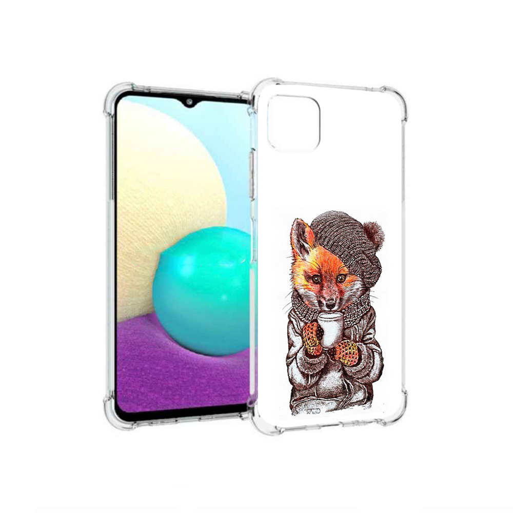 

Чехол MyPads Tocco для Samsung Galaxy A22 лиса в шапке, Tocco