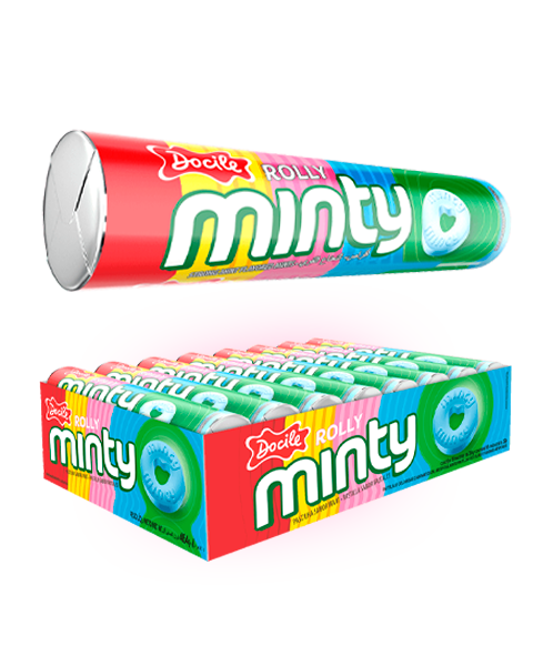 

Конфеты Docile Rolly Minty Фрукты 29 гр Упаковка 16 шт