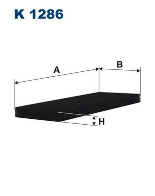 

K 1286 Фильтр Воздушный Кабины 293X118X21 Rvi Magnum Ae FILTRON k1286